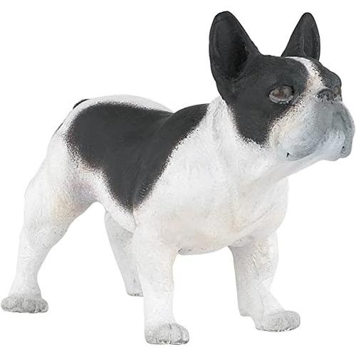 Figurine Bouledogue fran ais noir et blanc