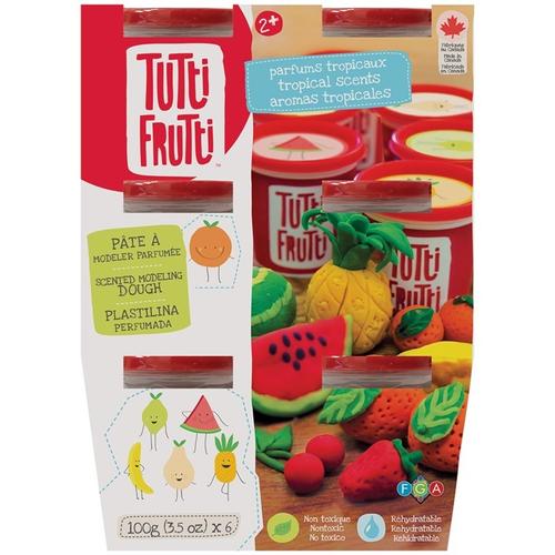 Tutti Frutti - Ensemble 6 pots pâte à modeler (Parfums de