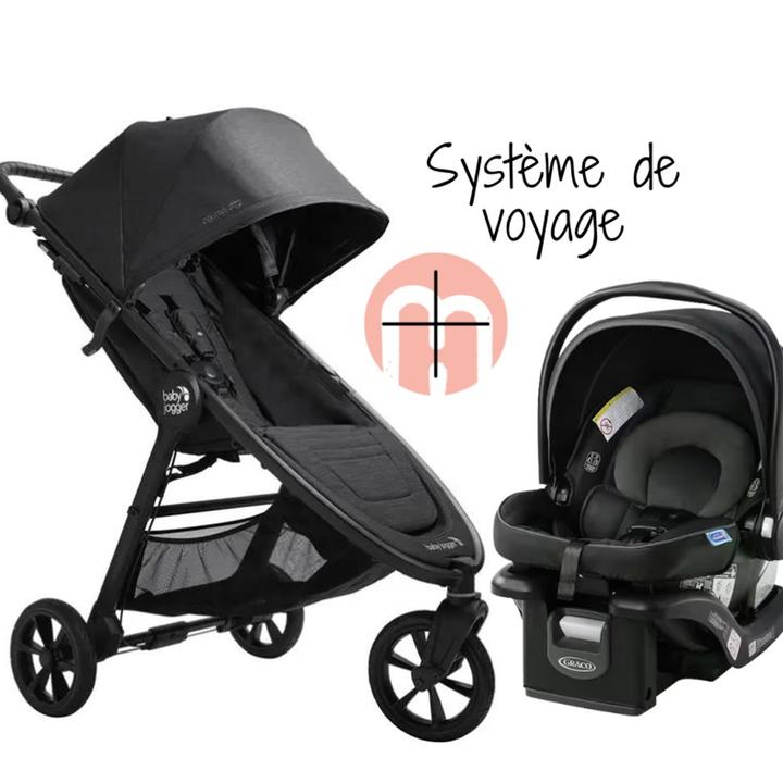 Systeme de voyage GT2 Coquille Graco snugride 35 lite lx Minis Humains