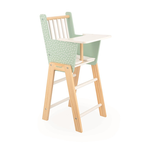 Chaise Haute Pour Poupée - 16x18x23 Cm - Meuble Jouet Pour Jeux De Rôle Et Soins Aux Bébés
