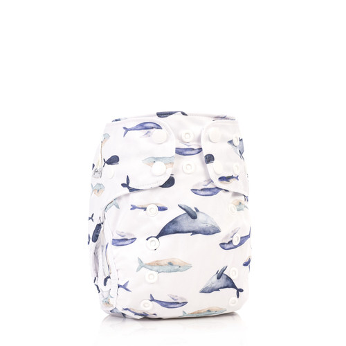 Couche Lavable Petit Lulu Taille 2 PUL Velcro 5-16 Kg - Dinos Friendship (Fabriqué En UE)