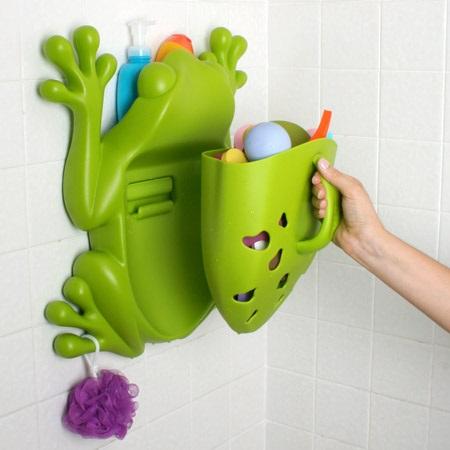 Grenouille range-jouets pour le bain (Frog Pod) Petit Format