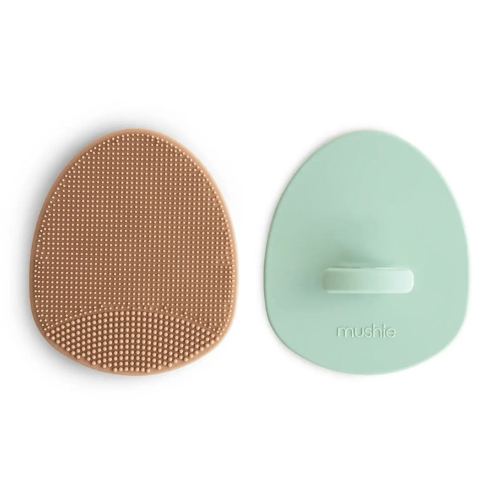 Lot De 2 Peignes Bébé Croûtes De Lait - Silicone Alimentaire Doux - Soin Cuir Chevelu