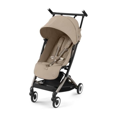 Libelle 2 Ultra Compact Lightweight Travel Stroller Almond beige Livraison immediate Minis Humains