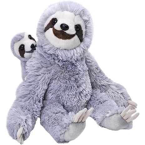 Peluche ecokins Maman Bébé 18'' Paresseux Minis Humains