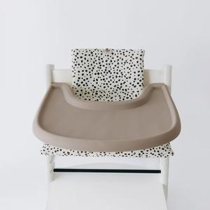Set De Table En Silicone Pour Chaise Haute Tripp Trapp - 35x38,5cm - Anti-Éclaboussures, Lavable Au Lave-Vaisselle - Vert