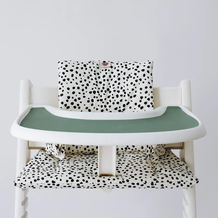 Set de table en silicone avec plateau entièrement recouvert compatible avec la chaise haute Tripp Trapp de Stokke - taupe - France