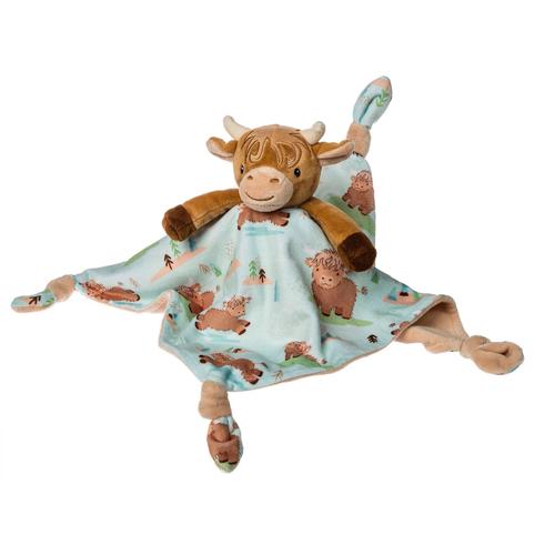 Peluche Highland Cow Marron - Doudou écossais Intelligent 26 Cm - Cadeau Enfant Lavable