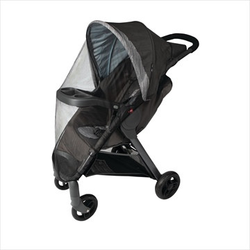 Sac Filet Pour Poussette Reer Noir | Polypropylène Lavable - Attachment Universel
