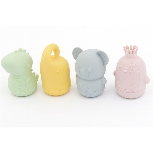 JOYIN - 6 Jouets de Bain Animaux Marins, Jouets Étanches sans Trous & Anti- Moisissures, Jouets d'Eau Souples et Non Toxiques pour Enfants, Flottants et Malléables, Idéaux pour le Bain et la Piscine