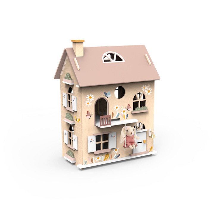 Kit Bricolage Maison Poupée Hilitand - Maison De Poupée En Bois Miniature à Assembler - Jouet Bricolage Enfants (Rose) - Cadeau Anniversaire Décoration Maison Miniature Kit Bricolage Maison Poupée Hilitand - Maison De Poupée En Bois Miniature à Assembler - Jouet Bricolage Enfants (Rose) - Cadeau Anniversaire Décoration Maison Miniature