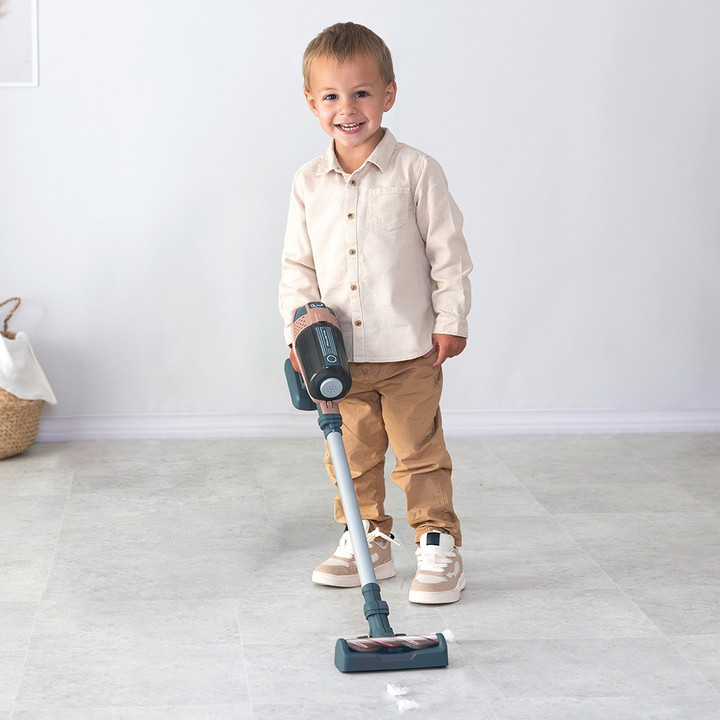 Aspirateur Jouet Fonctionnel Pour Enfant - Avec 3 Embouts, Son Réaliste, Pour Jeu De Rôle Dès 3 Ans (vert)