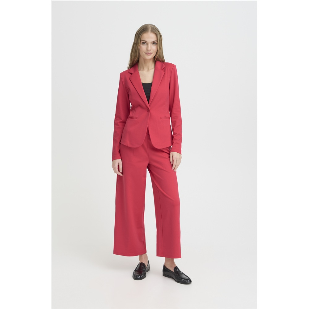 ICHI Ixlexi Blazer Femme Cintré - Veste Élégante Mélange De Matériaux Confortable