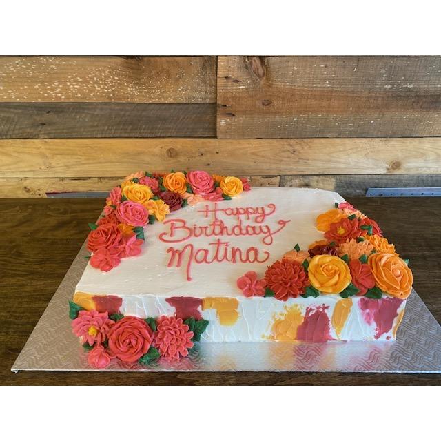 Gâteaux personnalisés - Fleurs | Créations Gourmandes