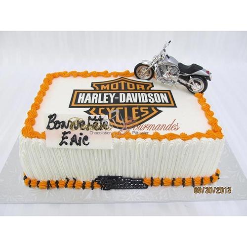 Gâteau anniversaire garcon 0447 (harley-davidson)