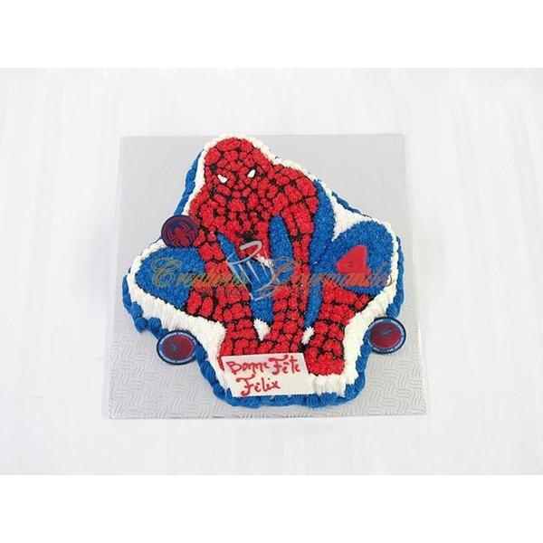 A croquer saintes - Voici le gâteau pour les 4 ans de notre petit  cousin.. Ethan .. Un grand fan de Spiderman. Alors joyeux  anniversaire super-héros Ethan et bisous à tes parents 󾌬 !!!!!! #