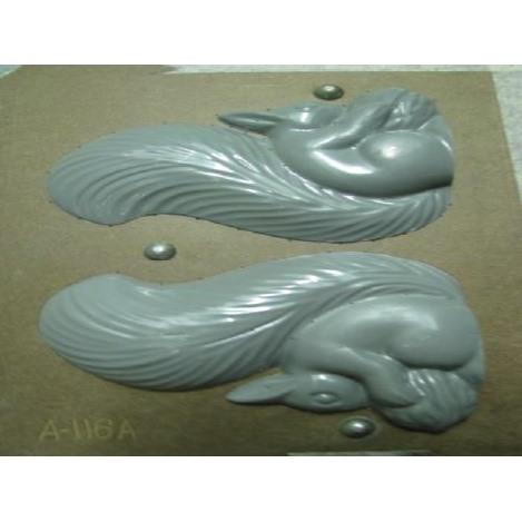 Moule Silicone écureuil 3 Pièces,Moule Silicone Bougie Automne,3D