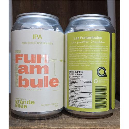 Brasserie Grande-Allée - Funambule Black IPA sans alcool 355ml