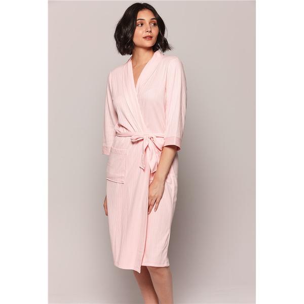 CLAUDEL - Robe de chambre longue Rose 60 L CLALI127270