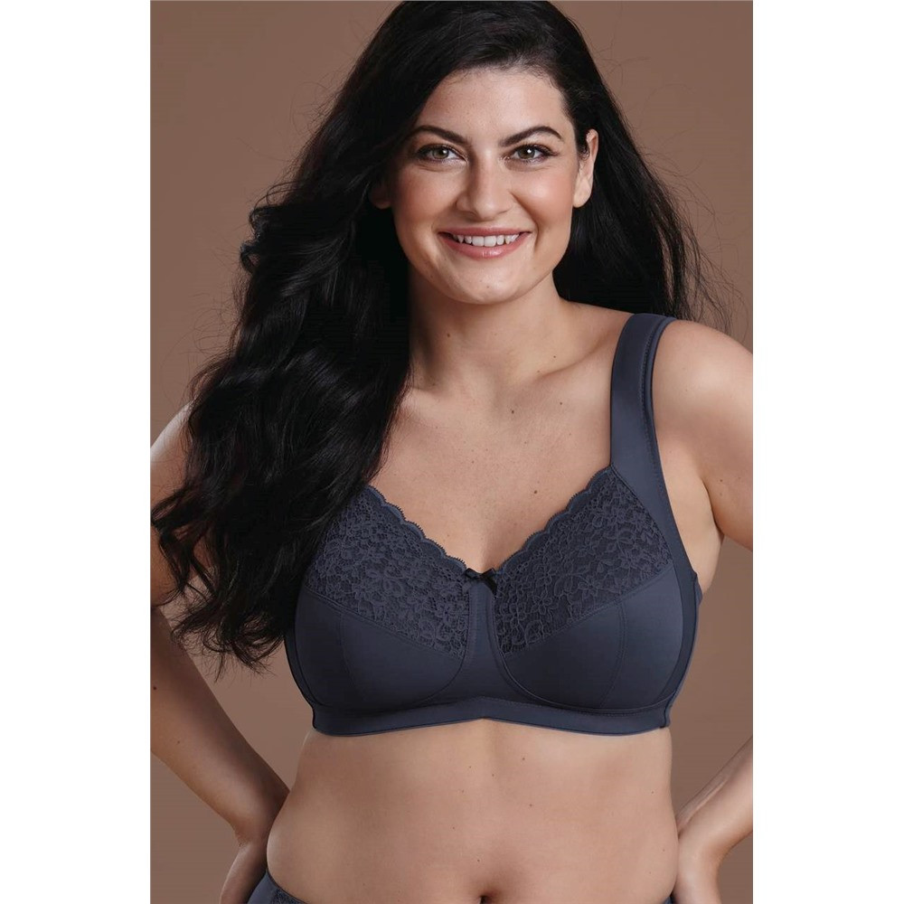 Soutien-Gorge Femme Minimiseur Dentelle Confortable Sans Armature Grande Taille Noir 105C