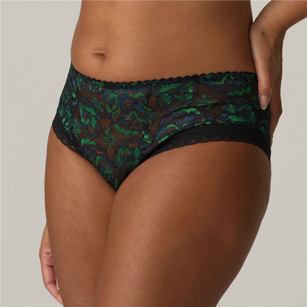 String Tanga Zippé En Soie Mélangée Naughty Janet Taille 40 Noir - Neuf Avec étiquette, Valeur 170€