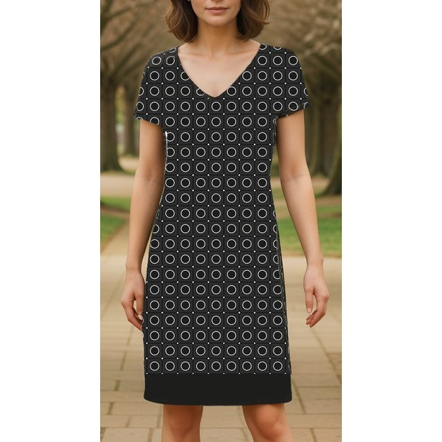 Robe Sans Manches Imprimée BCBG Max Azria - Taille 10 - Noir Combo Multicolore - Neuve Avec étiquette