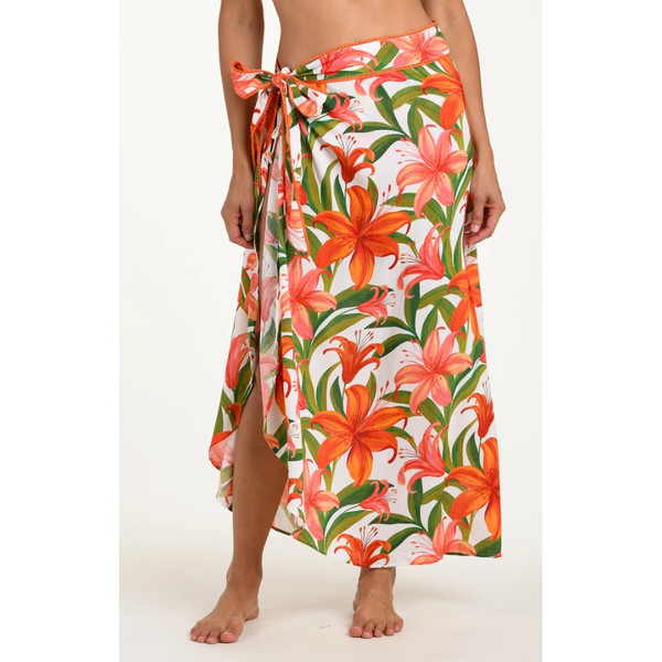 Paréo Femme Taille Unique 38/40 – Imprimé Multicolore, Parfait état, Style Plage