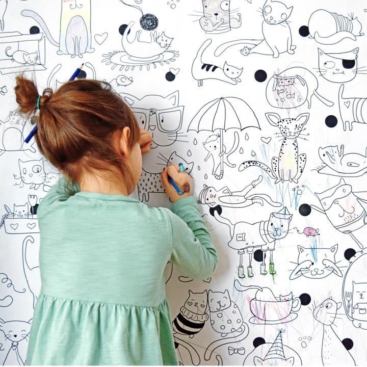 Rue Tabaga Coloriage Géant Les Petits Monstres de Rue Tabaga  (92/165cm)/Giant Coloring Poster My Little Monsters - Boutique Ciconia