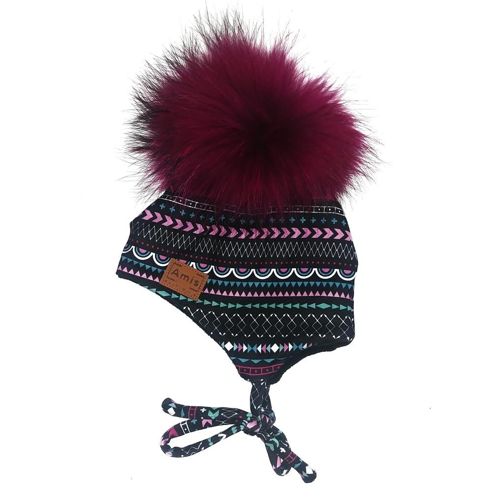 Tuque en jersey fleurie Nanö pour petite fille Amis pour la vie