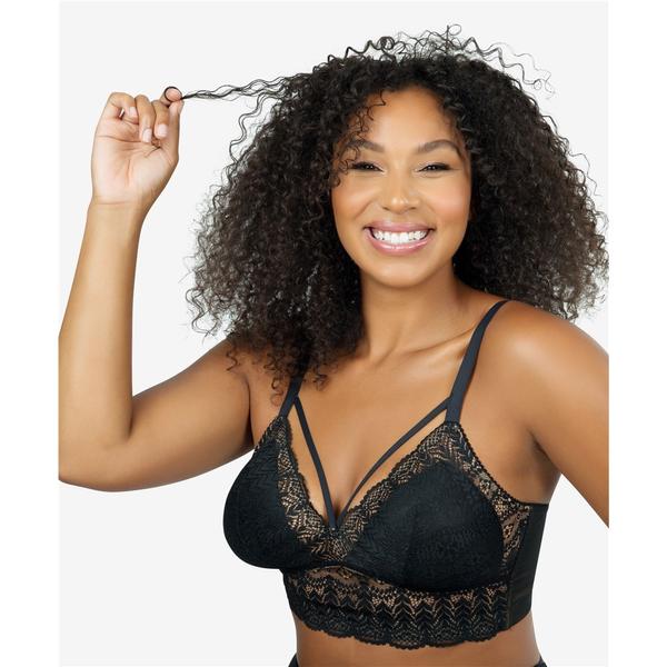 Bralette en dentelle noir Siella chez Jupon Pressé, Québec, Canada