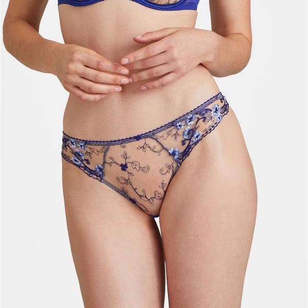 Aubade - Tanga A Givercy Imprimé bleu XL