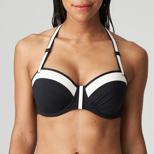 Primadonna - Haut de bikini istres Noir et blanc 42 E