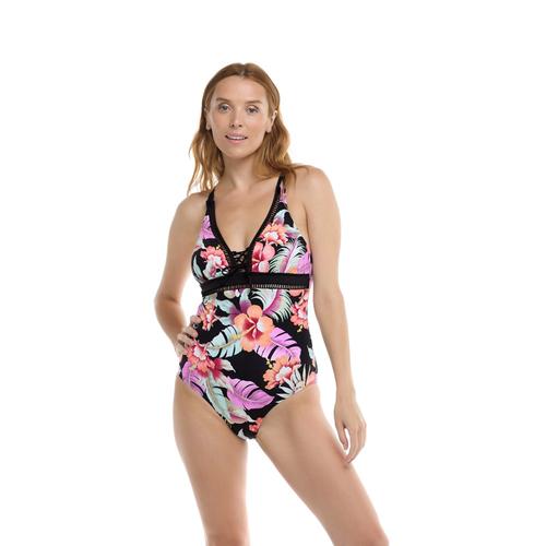 Skye Maillot 1 pi ce Flirtation Jane Fleuri Noir S Boutique