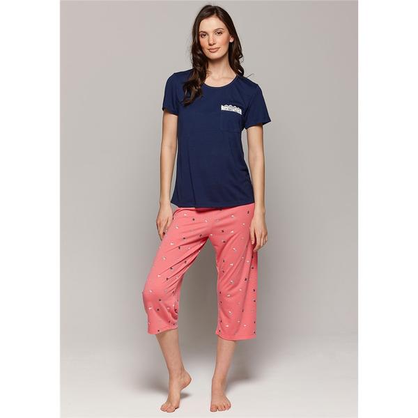 Claudel Pyjama capri Marine S Boutique Canicule