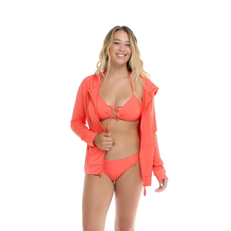 Body and beach - Adeline Rashguard upc 50 Orange-rouge M
