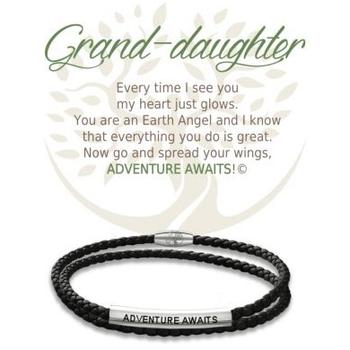 Bracelet cuir/inox Petite-fille