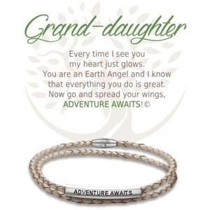 Bracelet cuir/inox Petite-fille
