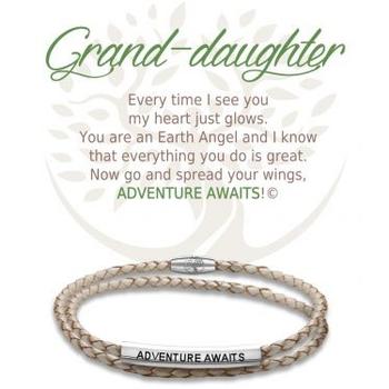 Bracelet cuir/inox Petite-fille