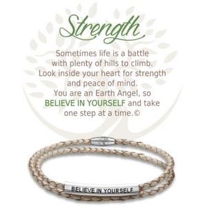 Bracelet cuir/inox Force