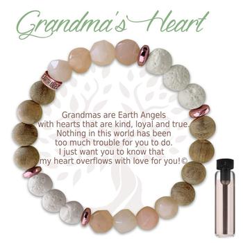 Bracelet Aromathérapie (Cœur de grand-mère)