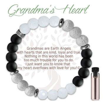 Bracelet Aromathérapie (Cœur de grand-mère)