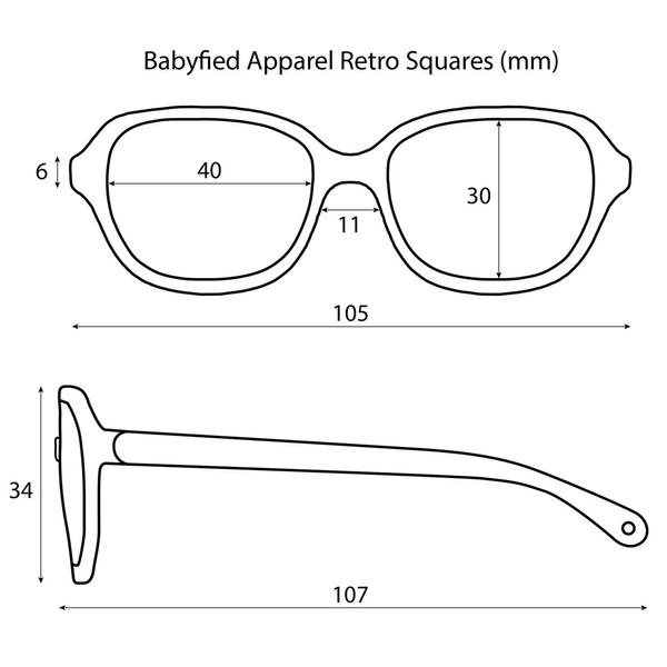 Babyfied Apparel - Lunette de soleil pour bébé (6-24 mois