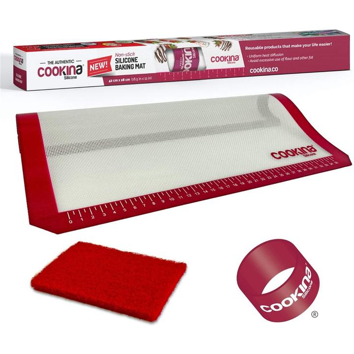 Cookina - Tapis cuisson réutilisable - en silicone 16.5x11