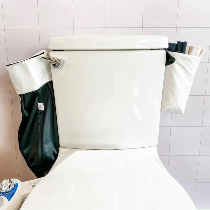 Ensemble de papier de toilette réutilisable - Géo blanc