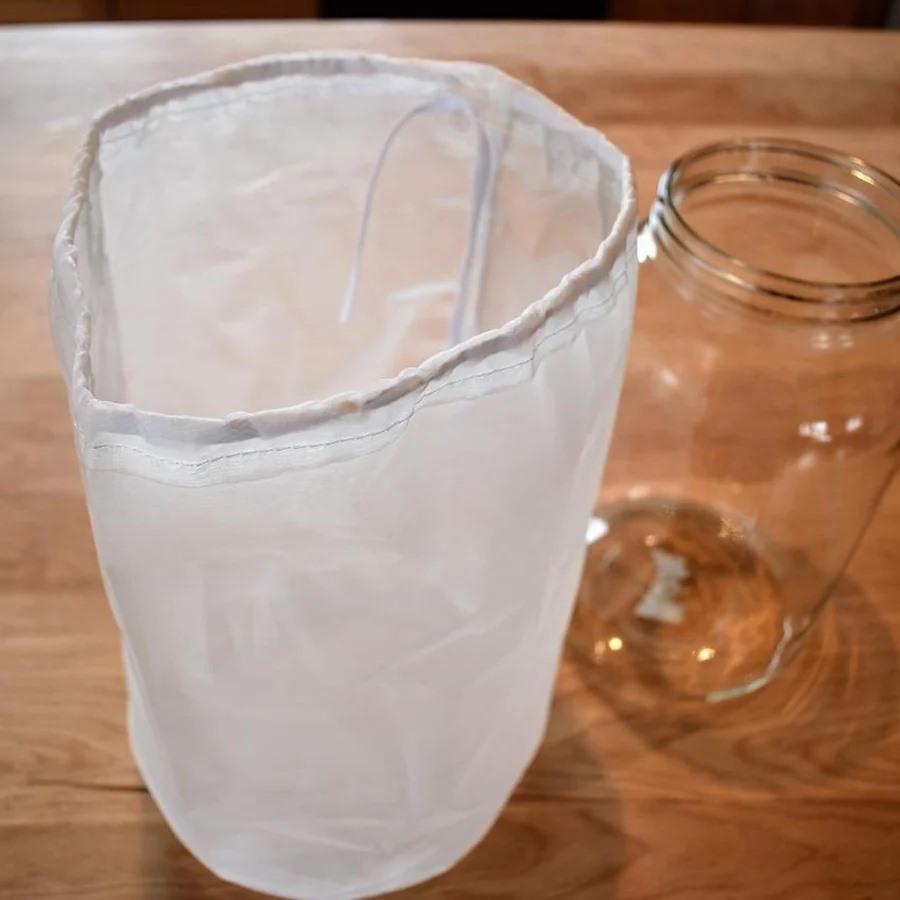 EdvenA Sac Filtrant En Nylon Fin Sanitaire, Sac Filtrant De Purée De Précision De Forme Cylindrique, Seau De Sac Filtrant Homebrew (100mesh) ( Color : A, Size : 20cm X 25cm