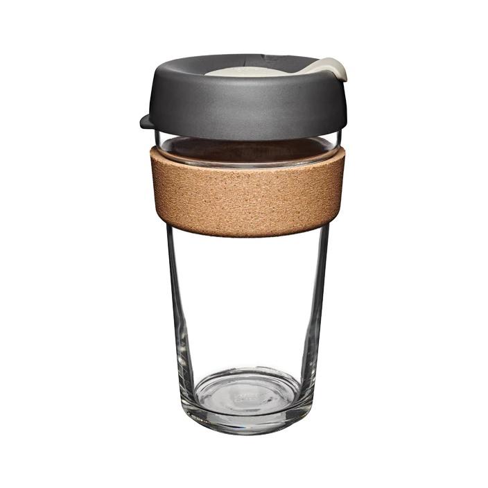 Keep Cup - Tasse à café verre et liège - Press L (16 oz)
