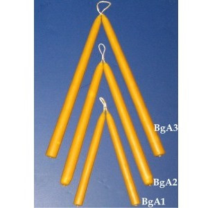 Lot De Bougies En Cire D'abeille 100% Naturelle - 20 Pièces Environ, 19 Cm De Haut, Idéales Pour Prière Ou Décoration - 4
