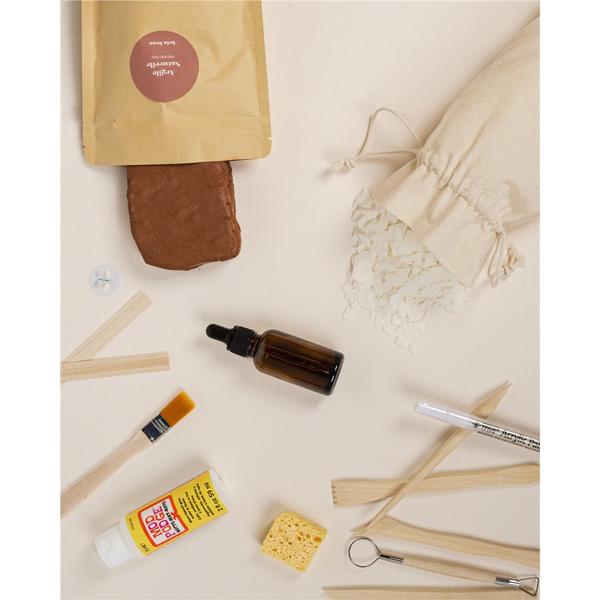 Kit de fabrication de bougies de saison-DIY kit – brin brun