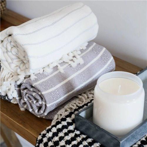 Peshtemal (serviette turque) en coton -