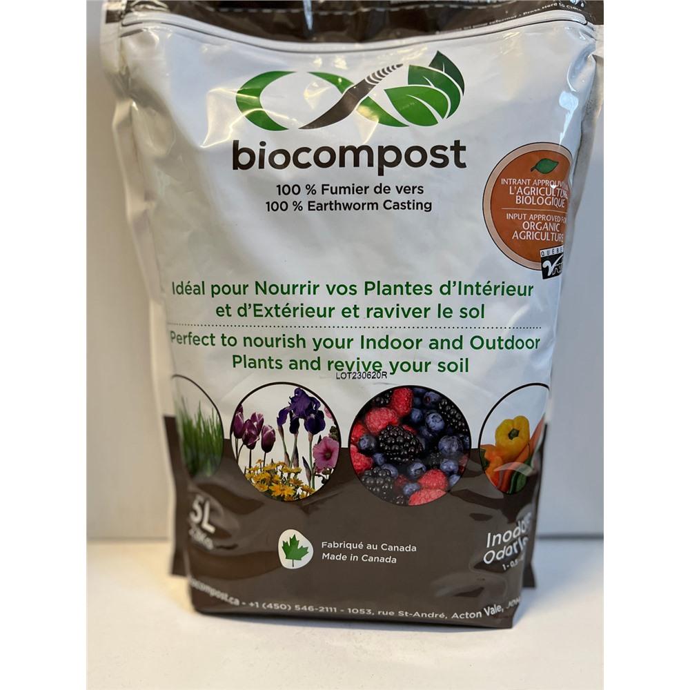 Vermicompost certifié biologique Sac de 5L